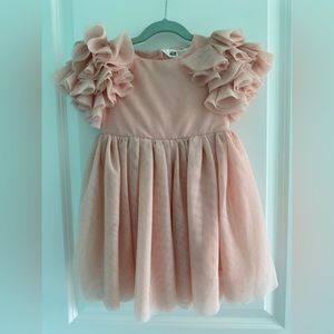 H&M Flutter sleeved tulle dress Size 2T